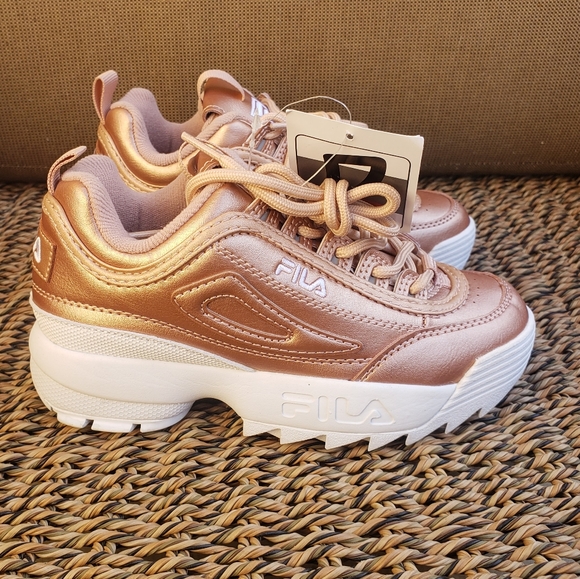 Fila Other - NWT Rose gold Fila sneakers